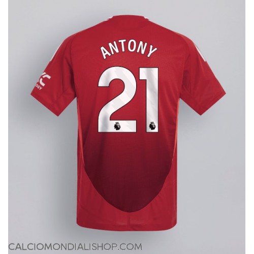 Maglie da calcio Manchester United Antony #21 Prima Maglia 2024-25 Manica Corta